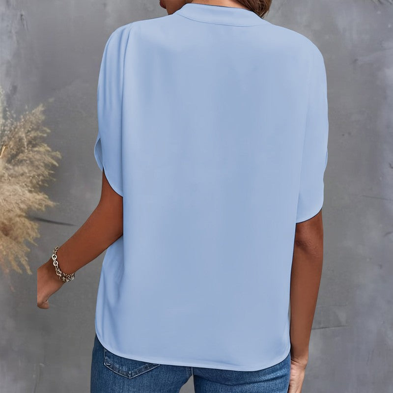Women's V-Neck Blouse | Relaxed Oversized Silhouette