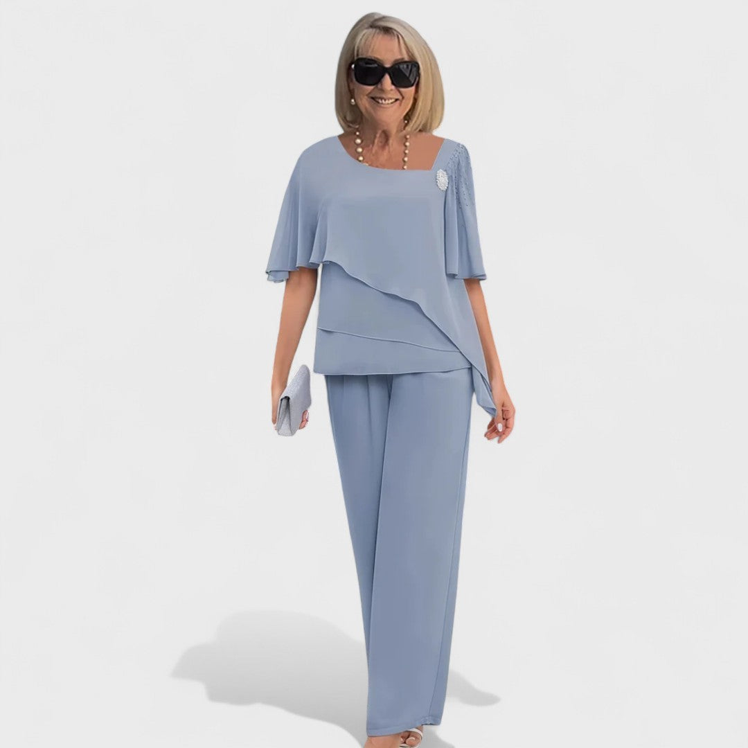 Joyce | Asymmetric Layered Two-Piece Set