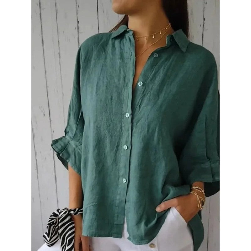 Women Camille | Relaxed Collared Button-Up Blouse