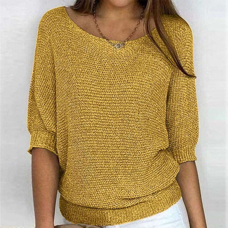 Brigitte | Relaxed Ribbed-Knit Sweater