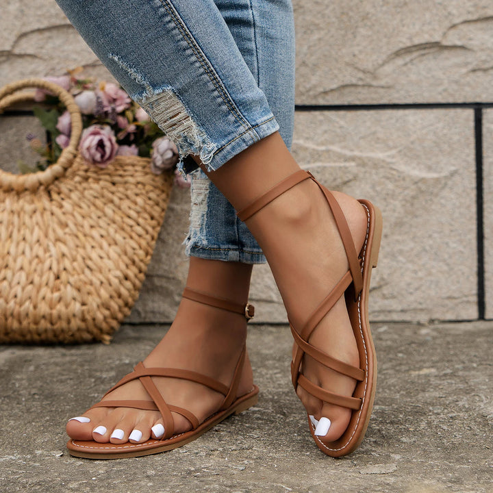 Dakota | Women’s Criss-Cross Flat Sandals