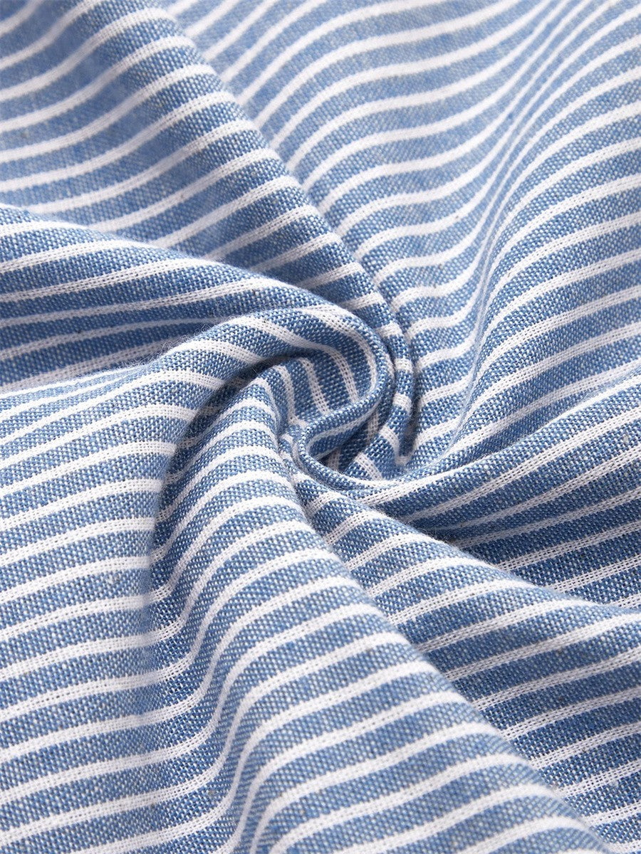 Tamara | Striped Button-Detail Midi Dress