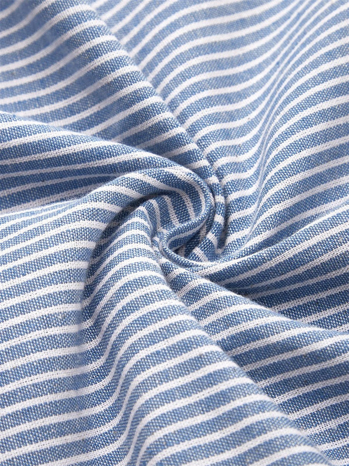 Tamara | Striped Button-Detail Midi Dress
