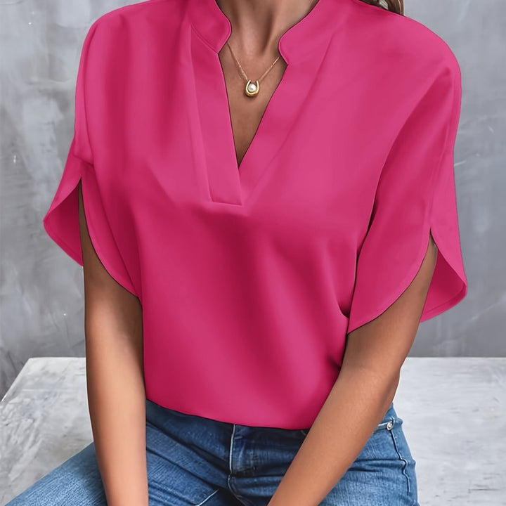 Women's V-Neck Blouse | Relaxed Oversized Silhouette