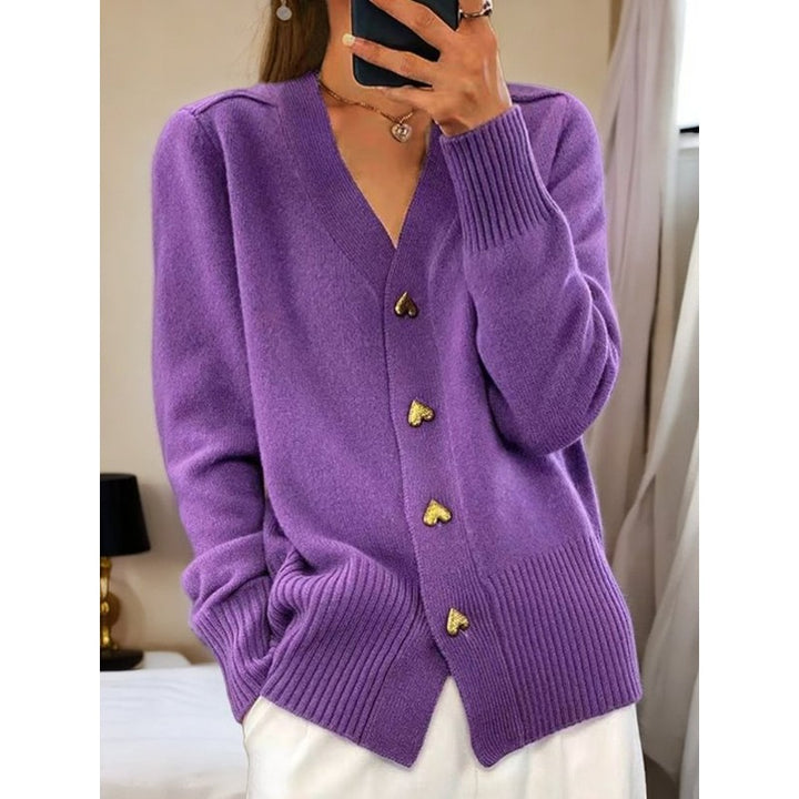 Edna | V-Neck Knit Cardigan