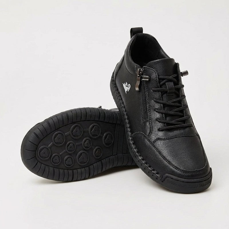 Women's Ankle-Height Sneaker with Side Zip