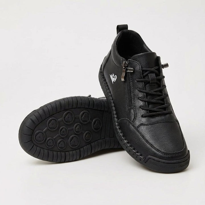 Women's Ankle-Height Sneaker with Side Zip