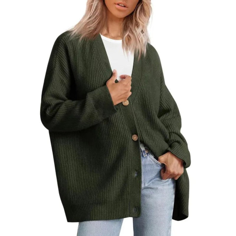 Carmina | V-Neck Button-Front Cardigan
