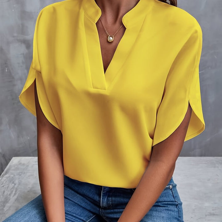 Women's V-Neck Blouse | Relaxed Oversized Silhouette