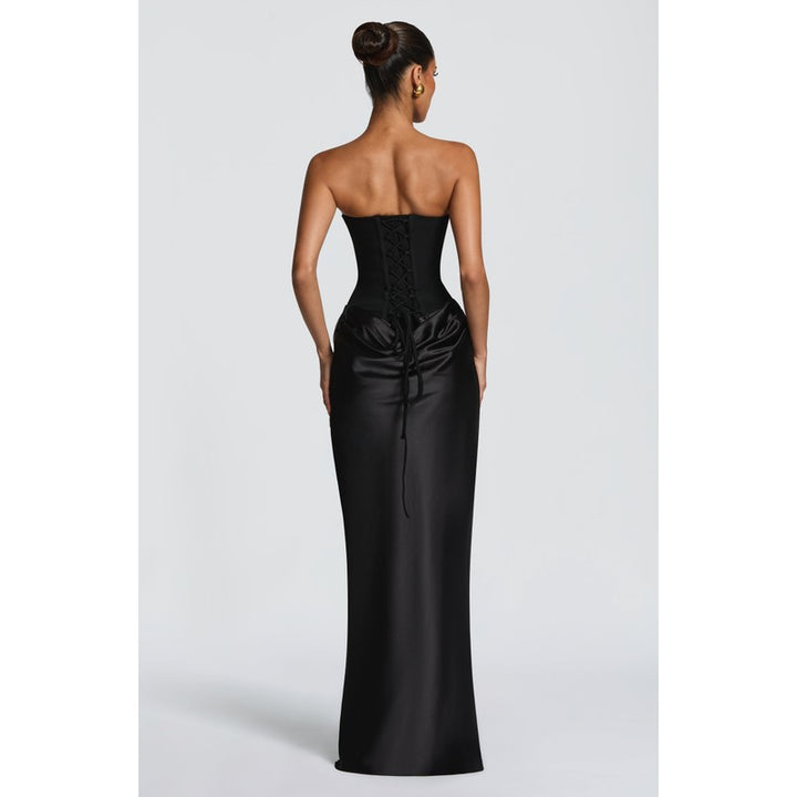 Clara | Strapless Sculpted Maxi Dress