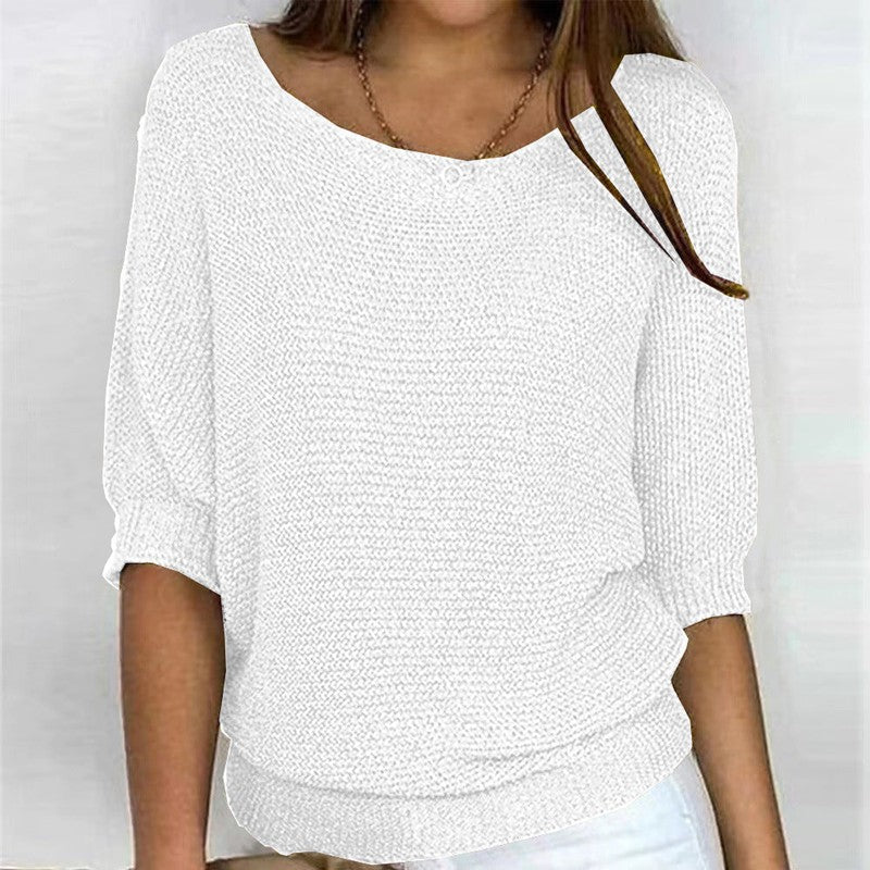 Brigitte | Relaxed Ribbed-Knit Sweater