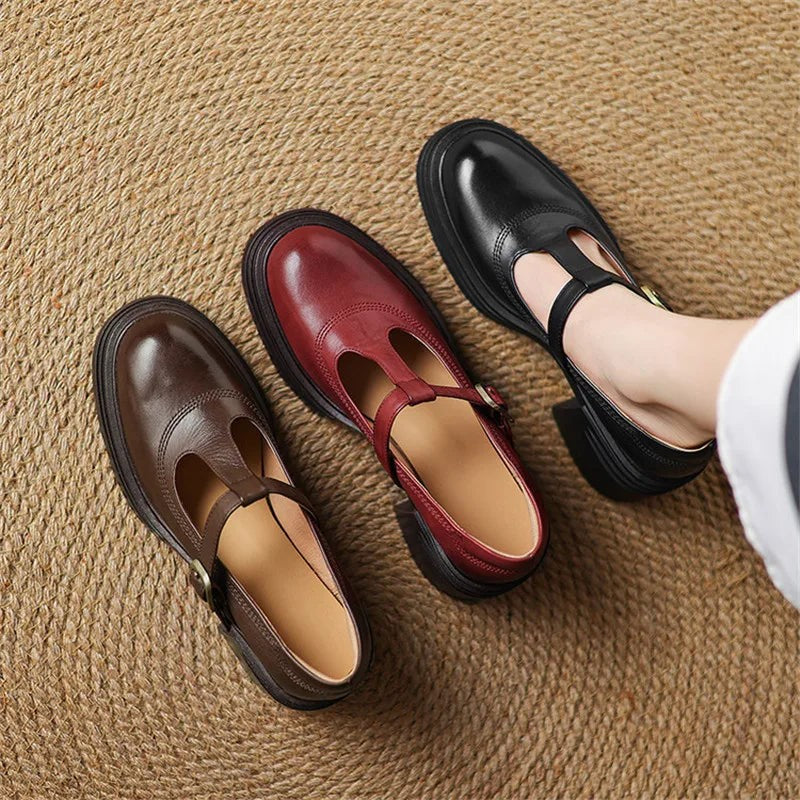 Vivienne | Classic T-Bar Block Heels