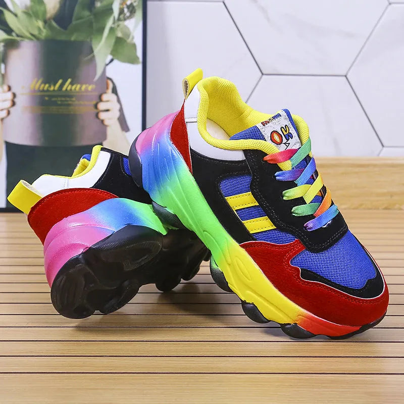 Cora | Ergonomic Rainbow Sneakers