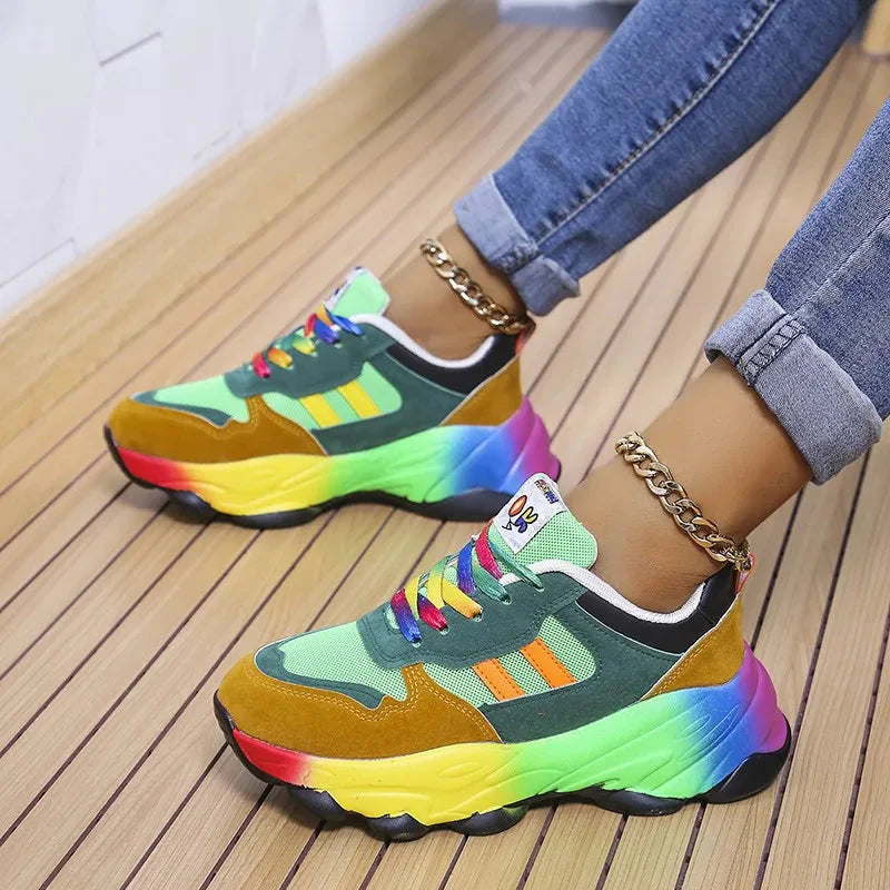 Cora | Ergonomic Rainbow Sneakers