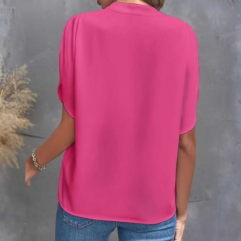 Women's V-Neck Blouse | Relaxed Oversized Silhouette