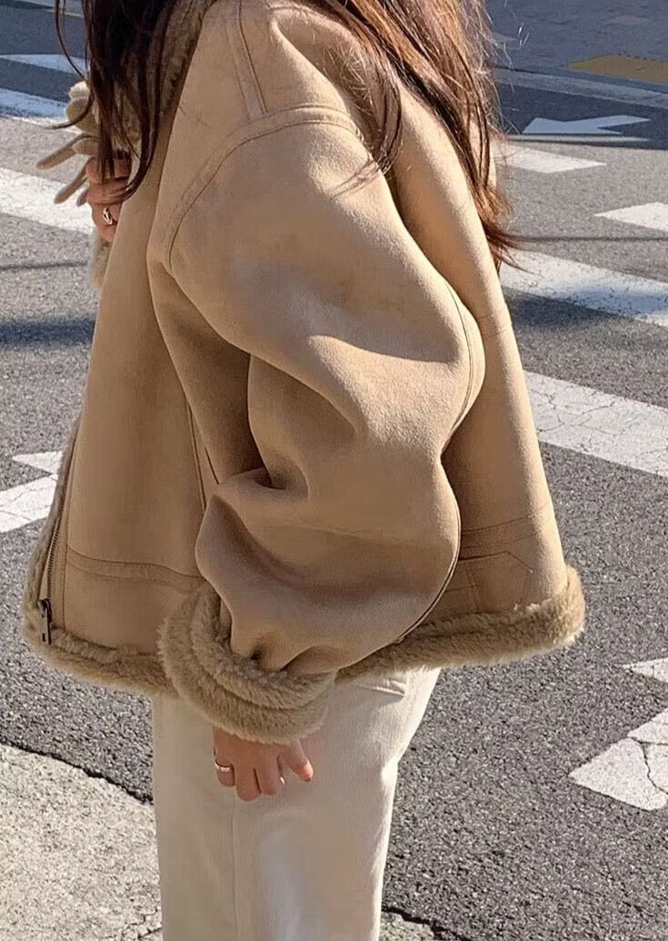 Penelope | Women's Shearling Aviator Jacket
