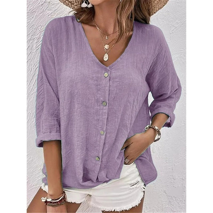 Fayo | Breezy Button-Front Summer Top