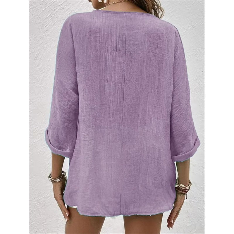 Fayo | Breezy Button-Front Summer Top