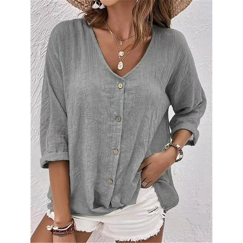 Fayo | Breezy Button-Front Summer Top