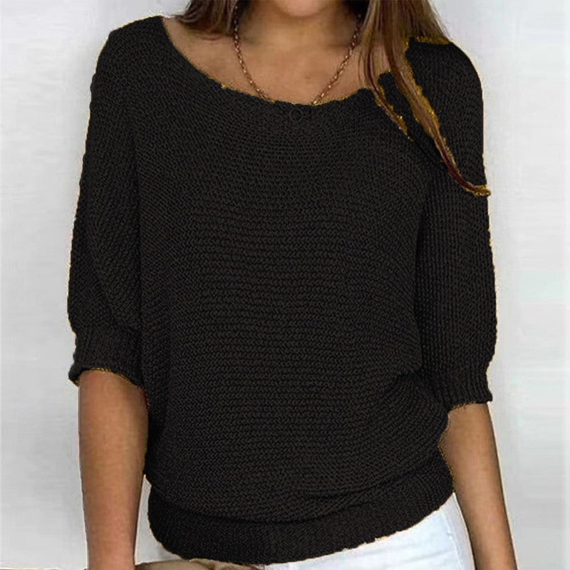 Brigitte | Relaxed Ribbed-Knit Sweater
