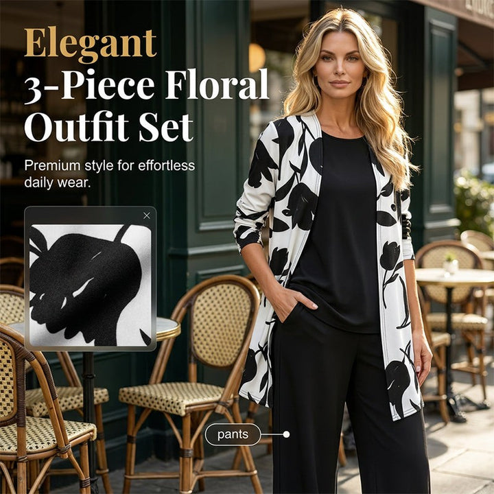 Clara | Floral Print 3-Piece Set