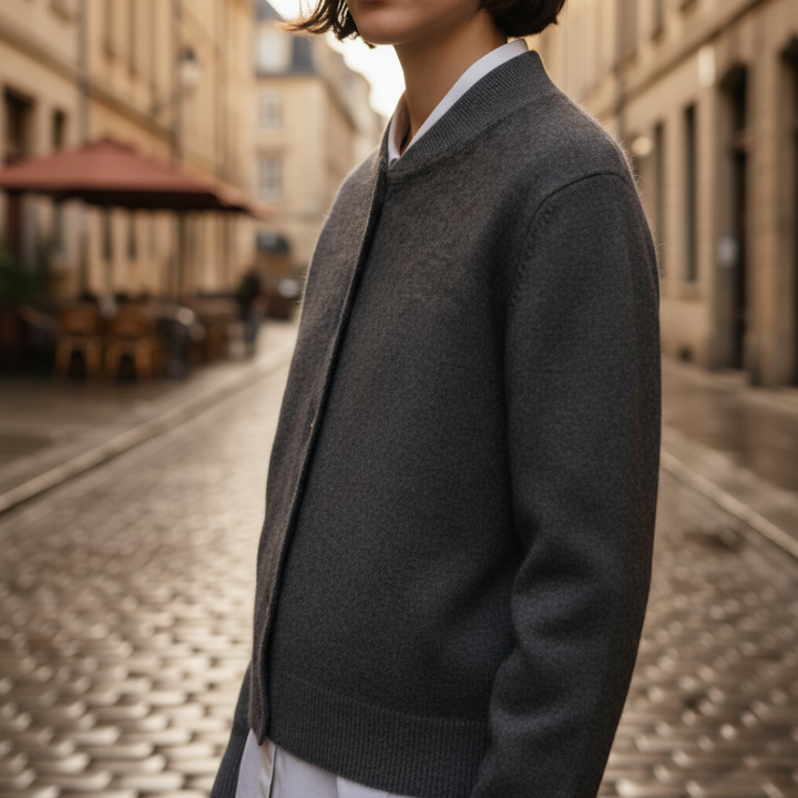 Rowan | Women's Bomber Style Button-Up Cardigan