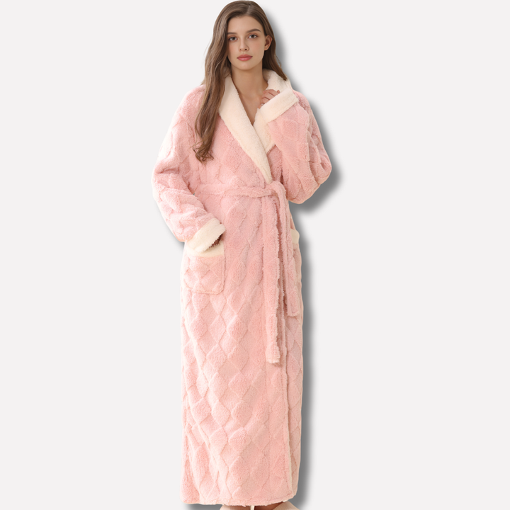 Chloe | Ultimate Women’s Thick Hooded Flannel Bathrobe
