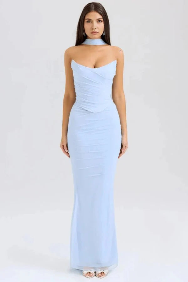 Hailey | The Midnight Hour Corset Maxi Dress