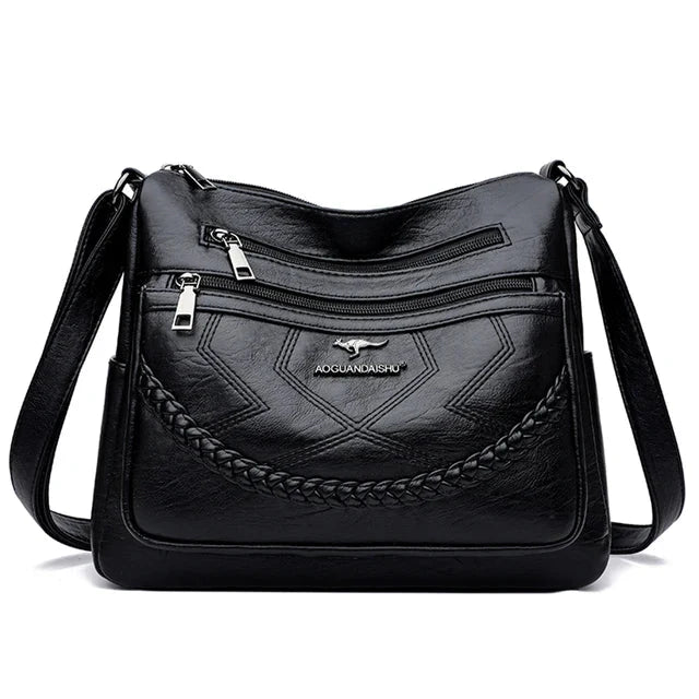 Zoey | Luxury Soft Leather Crossbody Shoulder Bag