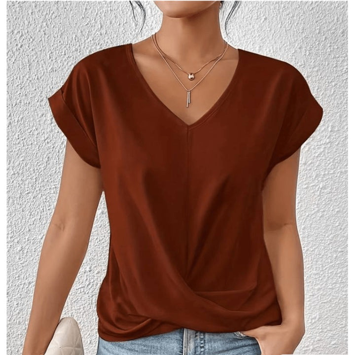 Maray | Classic V-Neck Fitted Top