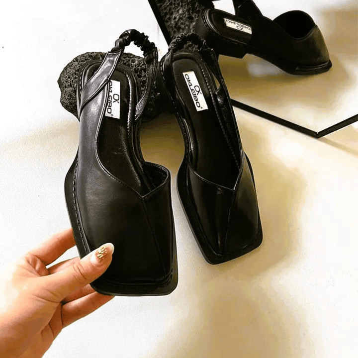 Mary janes | Leather Slip-On Flats