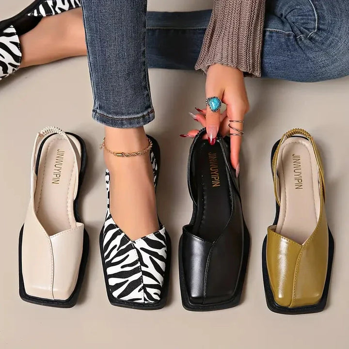 Mary janes | Leather Slip-On Flats