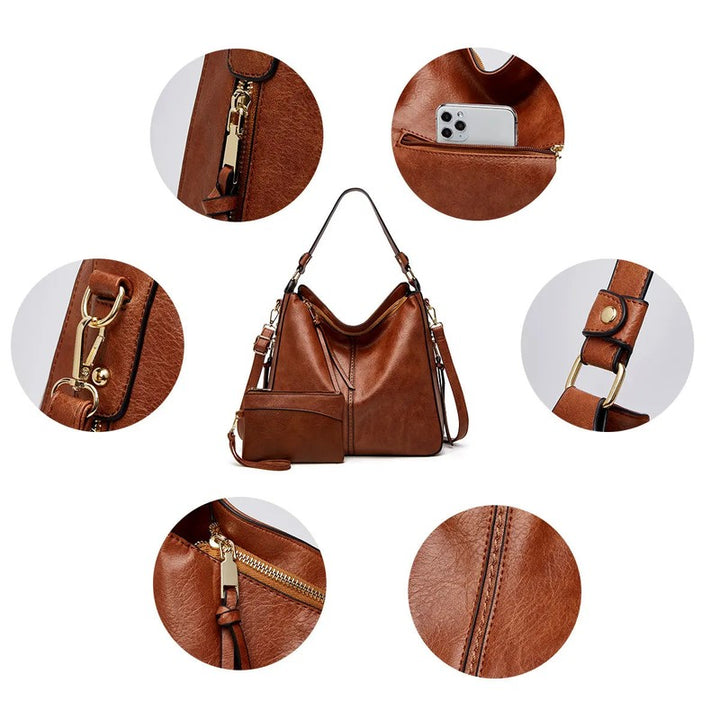 Nora | Anti-Theft Hidden Pocket Hobo Shoulder Bag