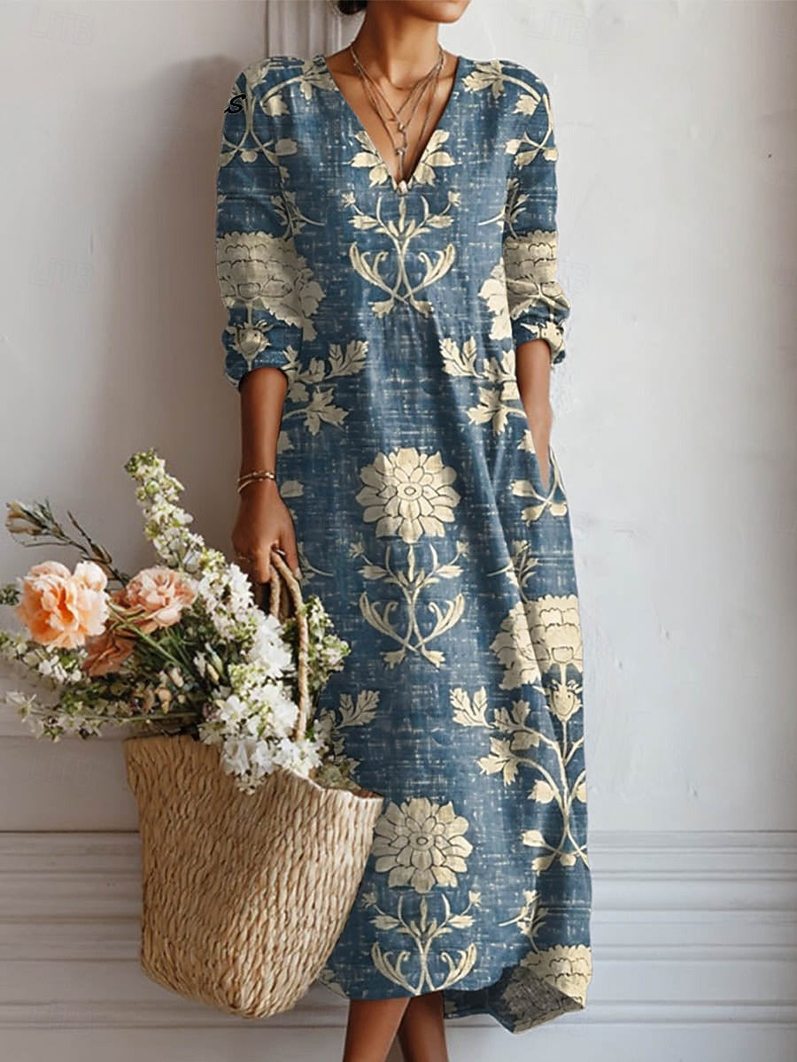 Anwen | Floral Pocket Midi Dress