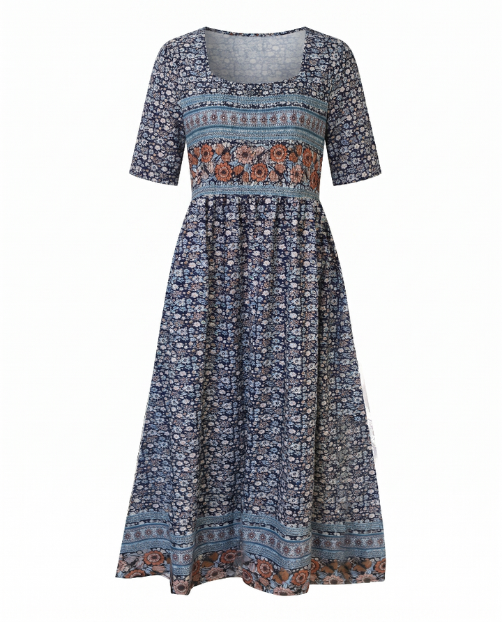 Joanna | Boho Print Midi