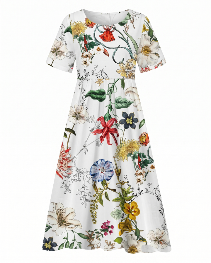 Jacqueline | Printed Floral Midi