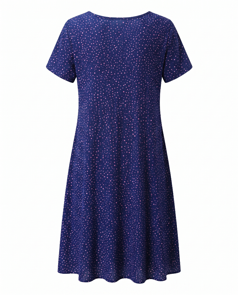 Jamie | V Neck Short Sleeve Midi