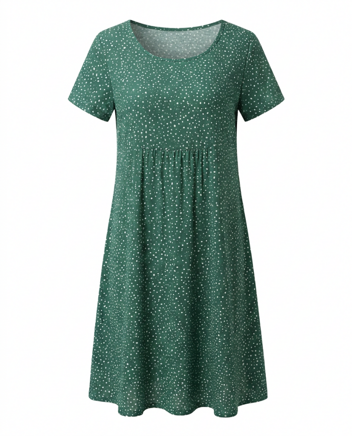 Jamie | V Neck Short Sleeve Midi