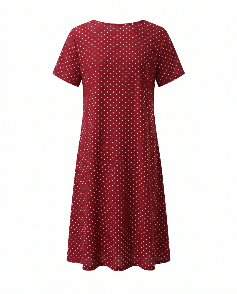 Jamie | V Neck Short Sleeve Midi